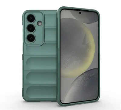 Productafbeelding van MobyDefend Hoesje - Geschikt voor Samsung Galaxy S25  -  TPU Gripcase - Groen