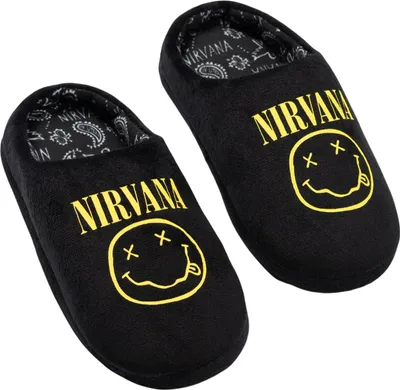Produktbild von Nirvana - Logo Pantoffeln für Kinder NS9582 (37 EU) (Schwarz)