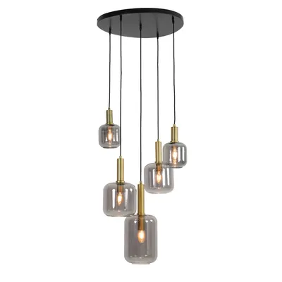 Produktbild von Light & Living - Hängeleuchte Lekar - Bronze - 5L Ø66cm Hängelampe - Esstischlampe - Wohnzimmerlampe - Schlafzimmerlampe - Wohnzimmer