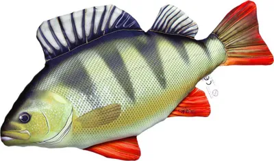 Obrázek produktu pro GABY Polštář, plyšák, ryba, plyšová hračka, plyšová ryba, tip na dárek, okoun, obří monstrum, 160 cm