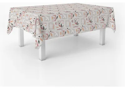 Tischdecke rechteckig 260x140 cm, PVC, schmutzabweisend, modern