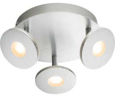 Produktbild von LED Deckenstrahler, Aluminium, Opal, runde Spots, 25 cm