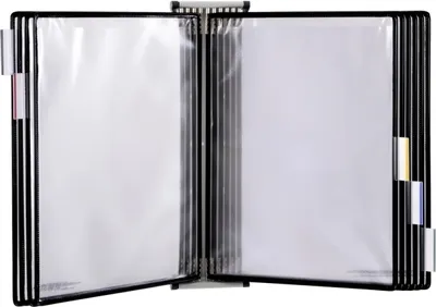 Produktbild von tarifold Sichttafelsystem 433207 DIN A3 schwarz mit 20 St. Sichttafeln
