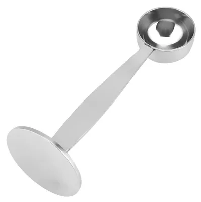2-in-1 Kaffeelöffel aus Edelstahl, Dosierlöffel und Tamper