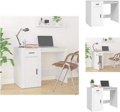 Produktbild von vidaXL Schreibtisch Weiß 100x49x75 cm Holzwerkstoff -  Schreibtische