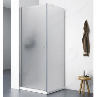 Produktbild von PILOT Duschkabine, 800x800 mm, mit Drehtür, Brick Glas