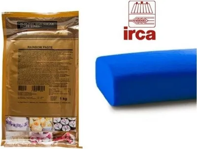 Obrázok produktu pre Cukrová pasta IRCA Rainbow Paste 1 kg - ideálna na koláče, zákusky a modelovanie, MODRÁ