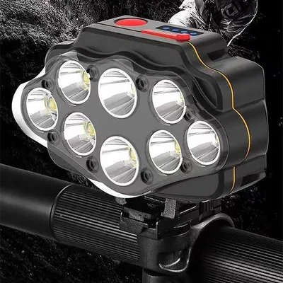 Produktbild von LED-Scheinwerfer für Fahrräder und Mountainbikes mit Montagehalter, ultrabreiter LED-Strahl, für Fahrrad-, Sucheinrichtungen und Beleuchtung.