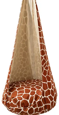 Produktbild von Kinder Hängesessel XXL Giraffenmuster – Cocoon Hängeschaukel für Kinderzimmer