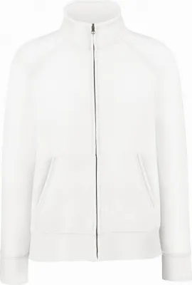 Produktbild von Damen-Sweatshirt Lady-Fit Premium Sweatjacke - Weiß, XXL