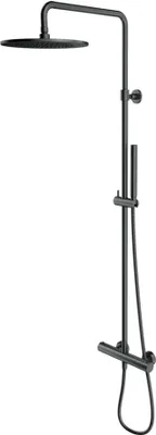 Produktbild von Omnires Y1244SUGR Duschset mit Thermostatarmatur, Graphit