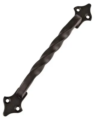 Produktbild von Amig – Türgriffe – Modell 1002 – Aus Stahl – 182 mm – Ohne Platte –Inklusive Schrauben – Möbelgriffe – Oberfläche: Schwarz