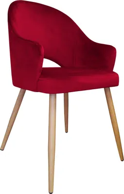 Obrázok produktu pre Sametová stolička s dubovými nohami MG31