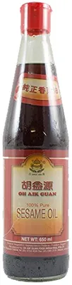 Zdjęcie produktu dla Oh Aik Guan olej sezamowy z prażonych nasion sezamu Olej sezamowy 650ml