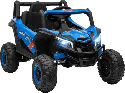 Image de Voiture électrique pour enfants, 2 moteurs, télécommande, bleue