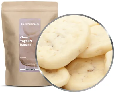 Produktbild von CrackersCompany Schoko Joghurt Banane (Choco Yoghurt Banana), ZIP-Beutel 400 g