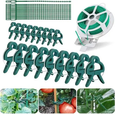 Produktbild von Famanu Pflanzenclips für Tomaten - Stabile Halterung für Pflanzen