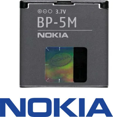 Produktbild von Nokia Battery BP-5M, 900 mAh, Lithium Polymer (LiPo), 3.7 V