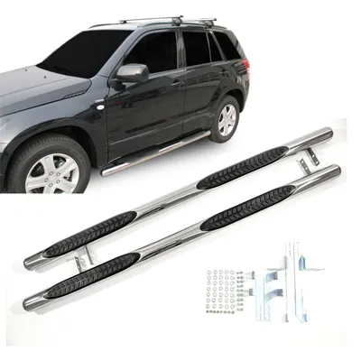 Obrázok produktu pre J&J Automotive | Bočné nerezové rámy pre Suzuki Grand Vitara 2005-2015 5D