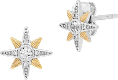 Produktbild von Engelsrufer ERE-NEWSTAR-ZI-BI-ST Damen Ohrstecker Silber 925 Bicolor