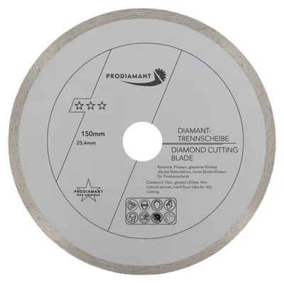 Obrázok produktu pre PRODIAMANT Diamantový rezací kotúč na dlaždice 150 mm x 25,4 mm