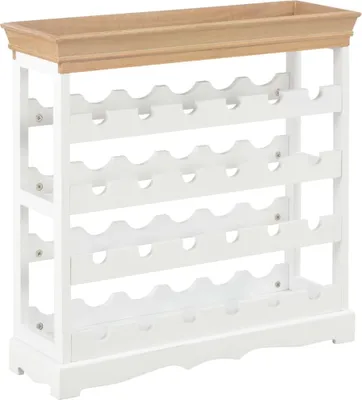 Produktbild von Weinschrank Weiß 70 x 22,5 x 70,5 cm MDF