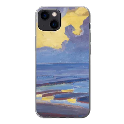 Produktbild von MuchoWow® Handyhülle Schutzhülle Hülle für iPhone 13 Am Meer - Piet Mondrian Silikon Softcase Handy Hülle - Karteninhaber
