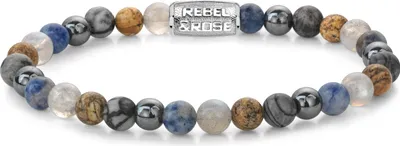 Produktbild von Rebel and Rose Stones Only RR-60134-S Herrenarmband, Armbandumfang:19cm