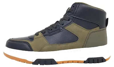Image de Bullboxer - Chaussures pour enfants, garçons, bottines à lacets, noires, pour le quotidien