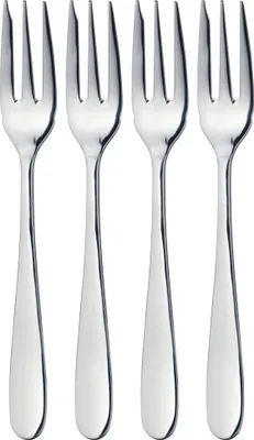 Image de Fourchettes à tarte/à gâteau MasterClass en acier inoxydable, 15 cm (jeu de 4)