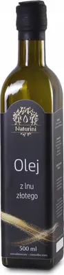 Zdjęcie produktu dla Olej lniany złoty, ŚWIEŻO TŁOCZONY 500ml dr Budwig