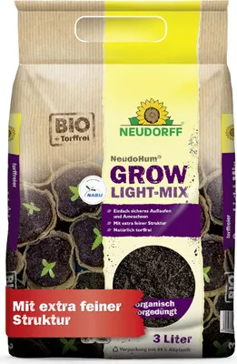 Zdjęcie produktu dla Neudorff NeudoHum Grow Light-Mix – 3 litry