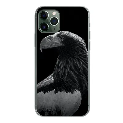 Produktbild von MuchoWow® Handyhülle Schutzhülle Hülle für iPhone 11 Pro Adler - Nahaufnahme - Schnabel Silikon Softcase Handy Hülle - Handy