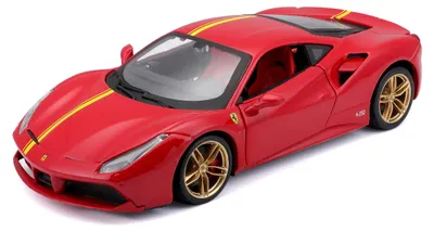 Produktbild von Bburago 18-26563 - Modellauto - Ferrari F488 GTB (rot, Maßstab 1:24)