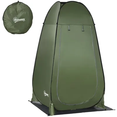 Image de Tente de camping, design pop-up, protection UV, couleur verte