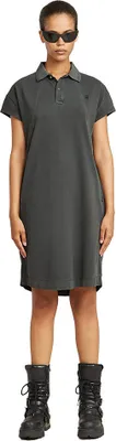 Produktbild von G-star Seam Detail Polo Kurzes Kurzarmkleid Schwarz XS Frau Schwarz XS
