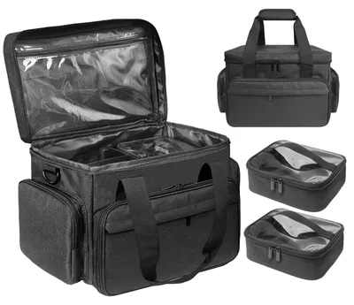 Produktbild von Solidchoice – Große Kosmetik-Organizer-Tasche mit verstellbaren Innenfächern