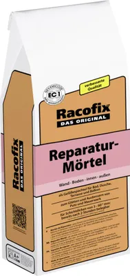 Produktbild von Zementärer Reparatur-Mörtel für Innen & Außen, faserarmiert, standfest, schnell erhärtend, belegereif nach 2h, 5 kg