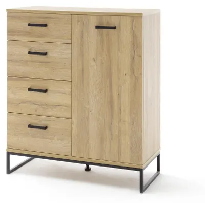Produktbild von Kombikommode >Toledo< in Grandson Oak - 101x116x44 (BxHxT)