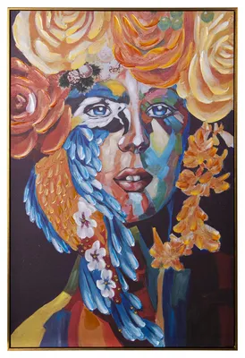Canvasfoto auf Holz, rechteckig, 80 x 3,5 x 120 cm