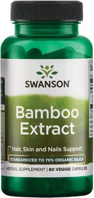 Obrázek produktu pro Bambusový extrakt 300 mg 60 kapslí Swanson Health Products