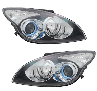 Produktbild von TYC Scheinwerfer Set für Hyundai i30 FD H1 / H7 4/2009 - 11/2011 Schwarz Motor L