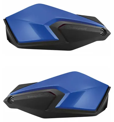 Productafbeelding van POLISPORT S-DUAL stuurprotectoren, blauw/zwart, geschikt voor Yamaha 98
