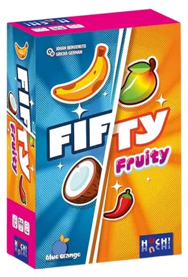 Productafbeelding van Huch!, Fifty Fruity, een gezelschapsspel met fruitig-vrolijke bluff-elementen, compact