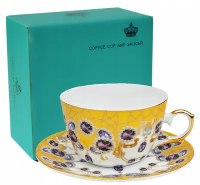 Productafbeelding van CUP 250ml patroon gouden rand Dun Porselein YAMASEN Goud