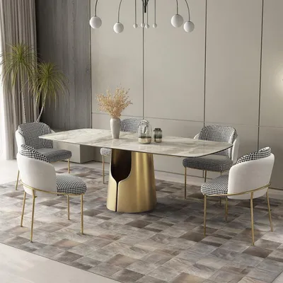 Image de Table de salle à manger moderne Tables en bois 180x90cm Salle à manger Italy Design Nouveau