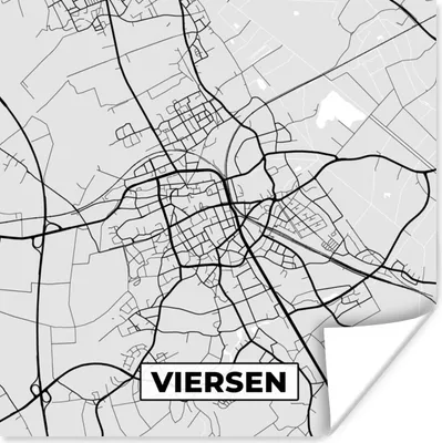 Produktbild von MuchoWow® Poster Karte - Viersen - Karte - Deutschland 100x100 cm - Babyzimmer