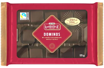 Produktbild von Lambertz Dominos Zartbitter 175g