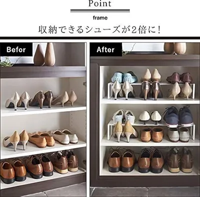 Immagine prodotto di Scaffale per scarpe con struttura nera