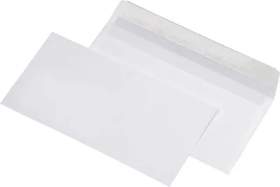 Produktbild von Briefumschläge Recycling - DIN lang (220x110 mm),ohne Fenster, haftklebend, 100g/qm, 100 Stück, 1 St.